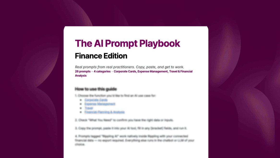 The AI prompt playbook: Finance Edition