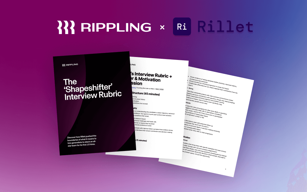 Rippling x RILLET Shapeshifters Landing Page cover