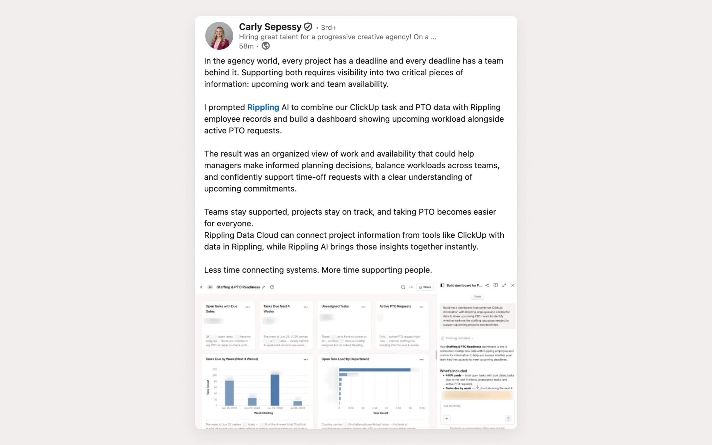 Data Cloud - Carly Sepessy LinkedIn
