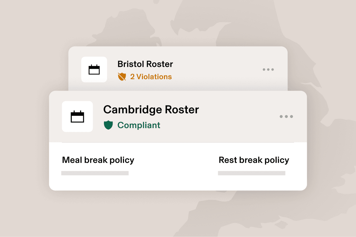 3:2 - Compliance, Meal Break Policy with map