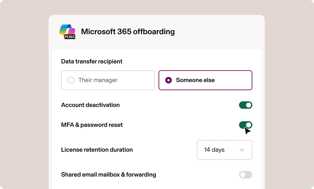 Microsoft 365 offboarding