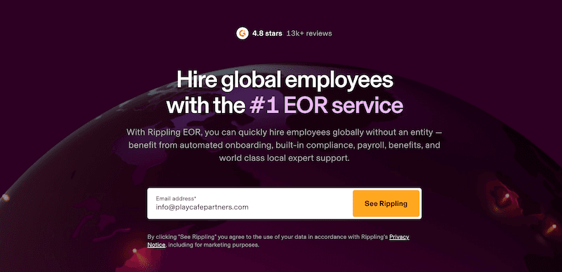 Best employer of record software - Rippling