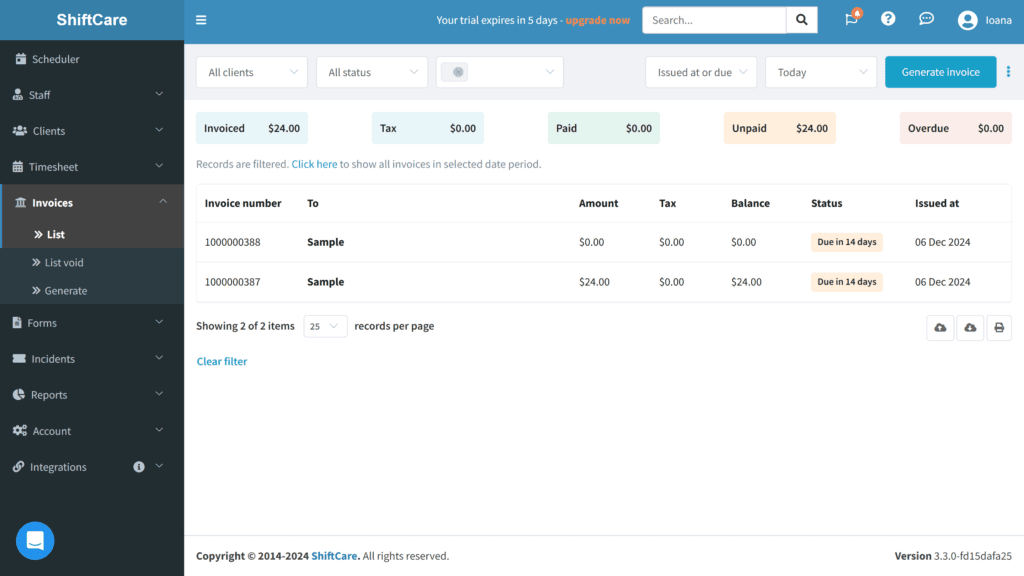 ShiftCare Scheduling