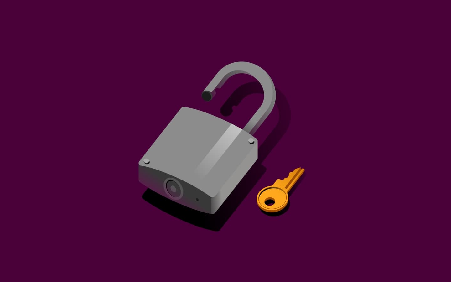 Spot Illustration - Lock and key