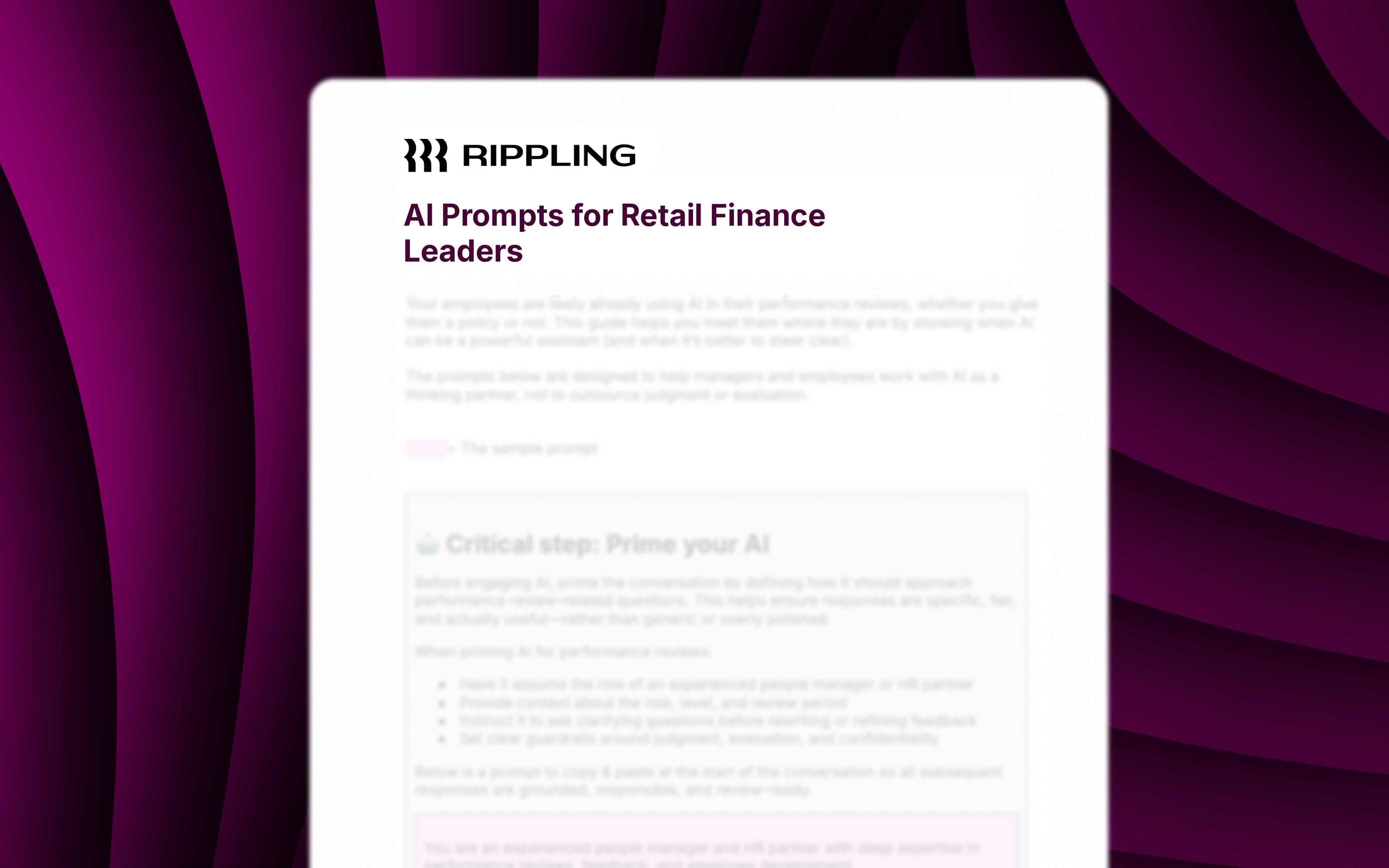 Retail Finance Leaders