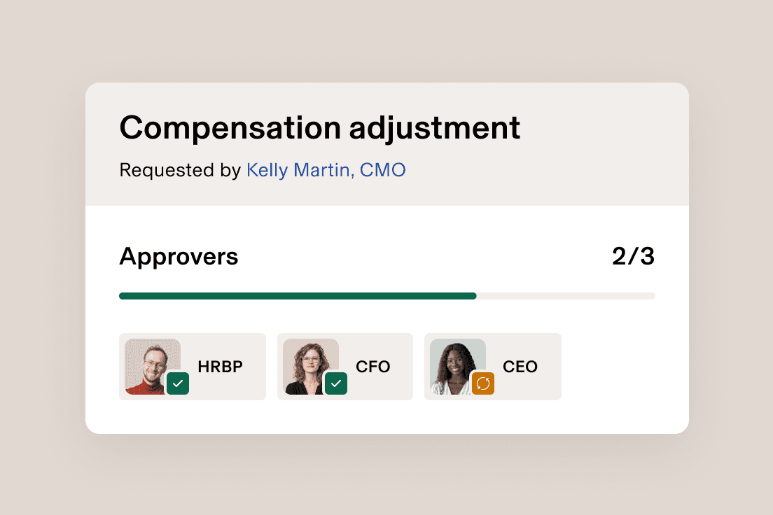 Performance Management - Approval management (Compensation adjustment)
