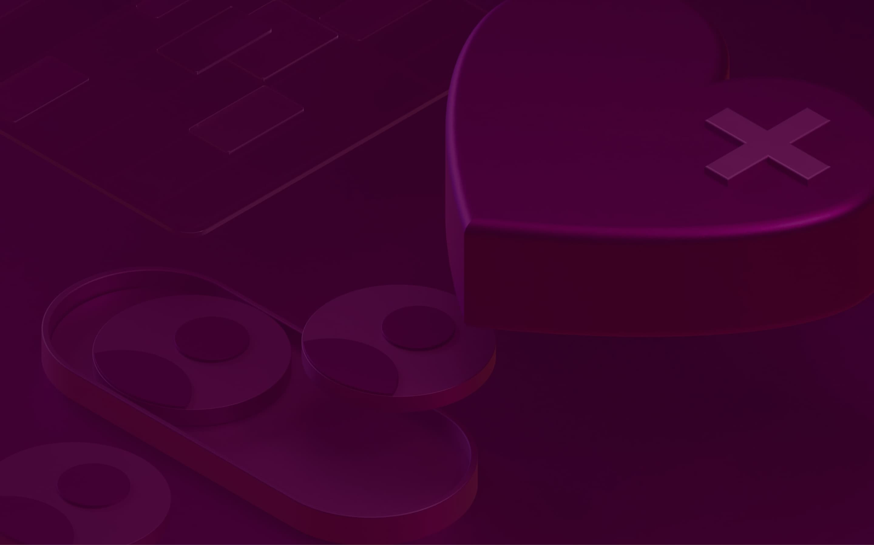 A banner graphic with an illustration of an oversized heart icon from the Rippling HCM product