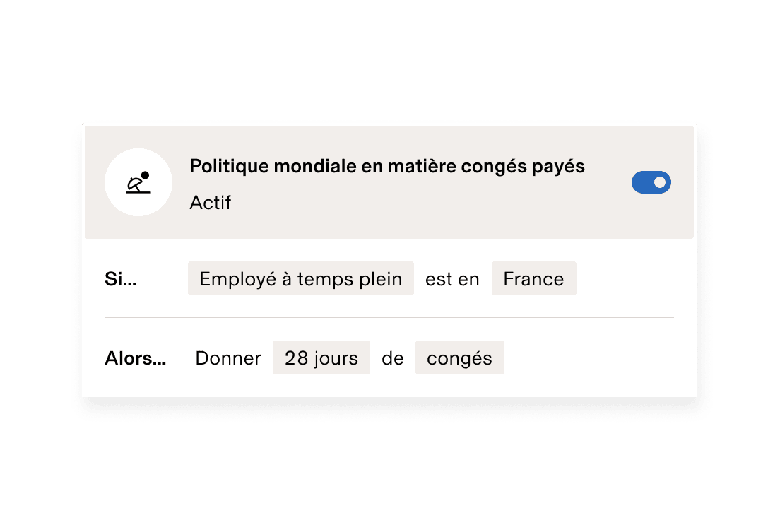 Politique mondiale relative aux congés et absences payés, avec 14 jours de congés payés pour les travailleurs à temps plein aux États-Unis et un jour supplémentaire pour chaque année d’ancienneté.