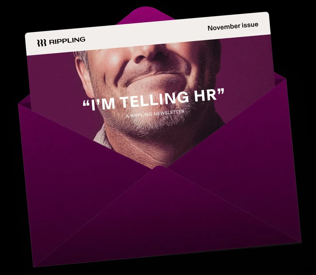 Graphic illustration of a newsletter peeking out of an envelope