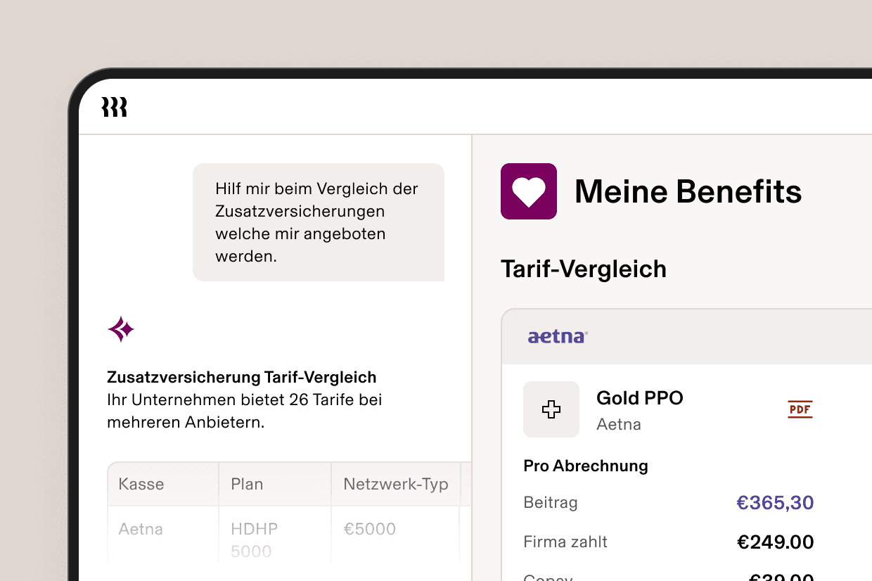 Benefits AI Hero – Vergleich von Plänen deDE