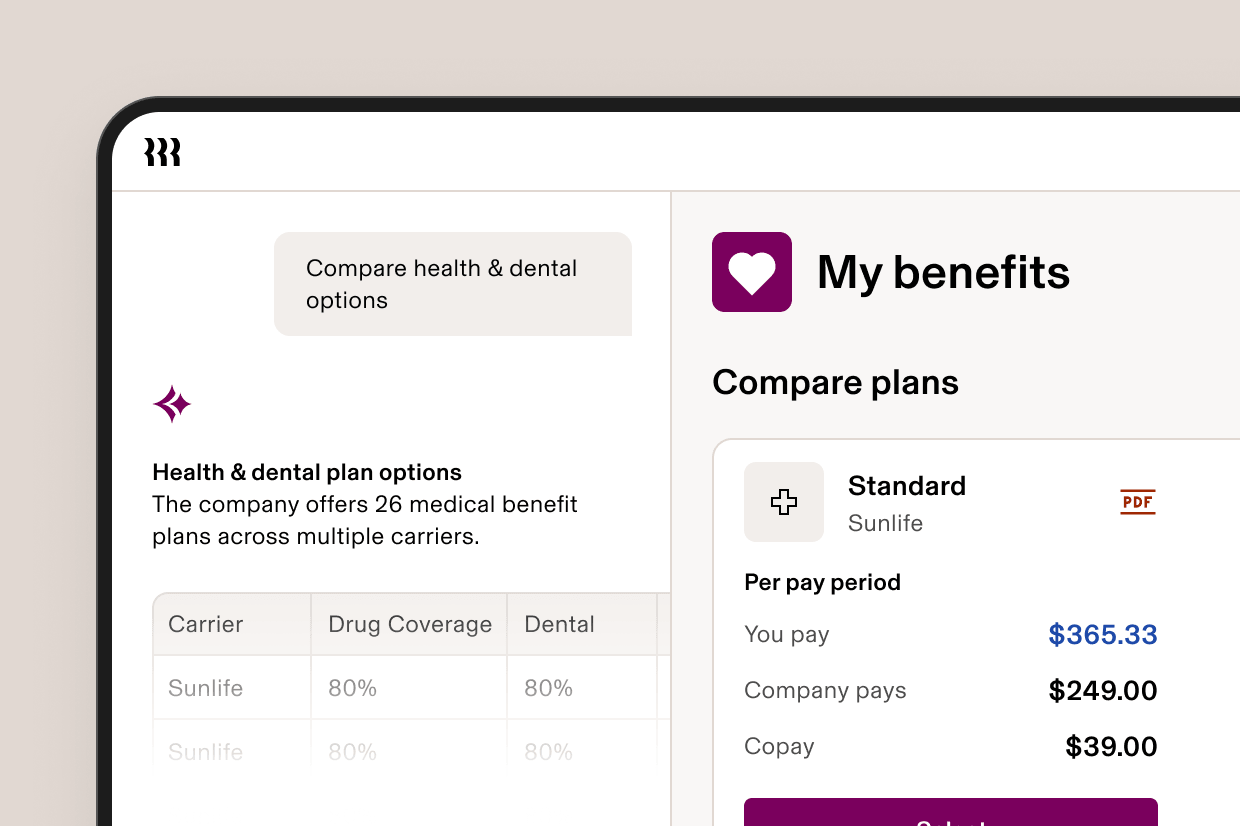 Benefits AI Hero - Compare Plans enCA