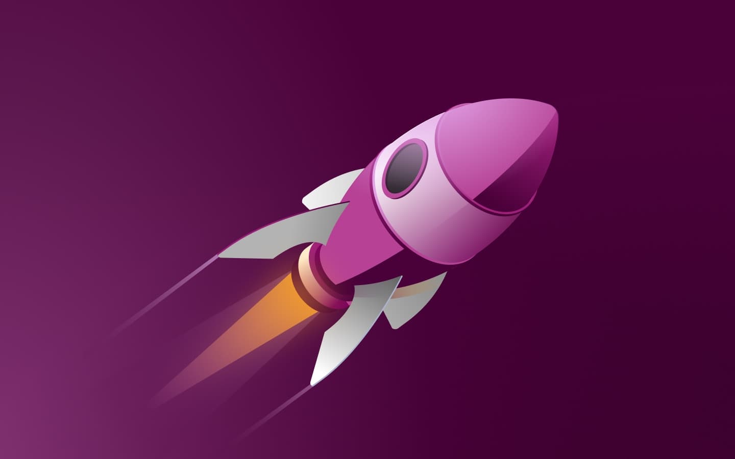 Graphic illustration of a rocket ship