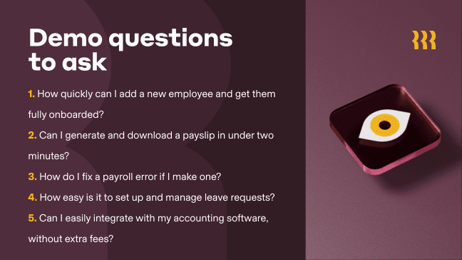 Demo Questions to Ask
