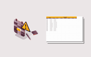 A graphic illustration of a schedule icon and a stack of on-call work schedule spreadsheet templates next to it