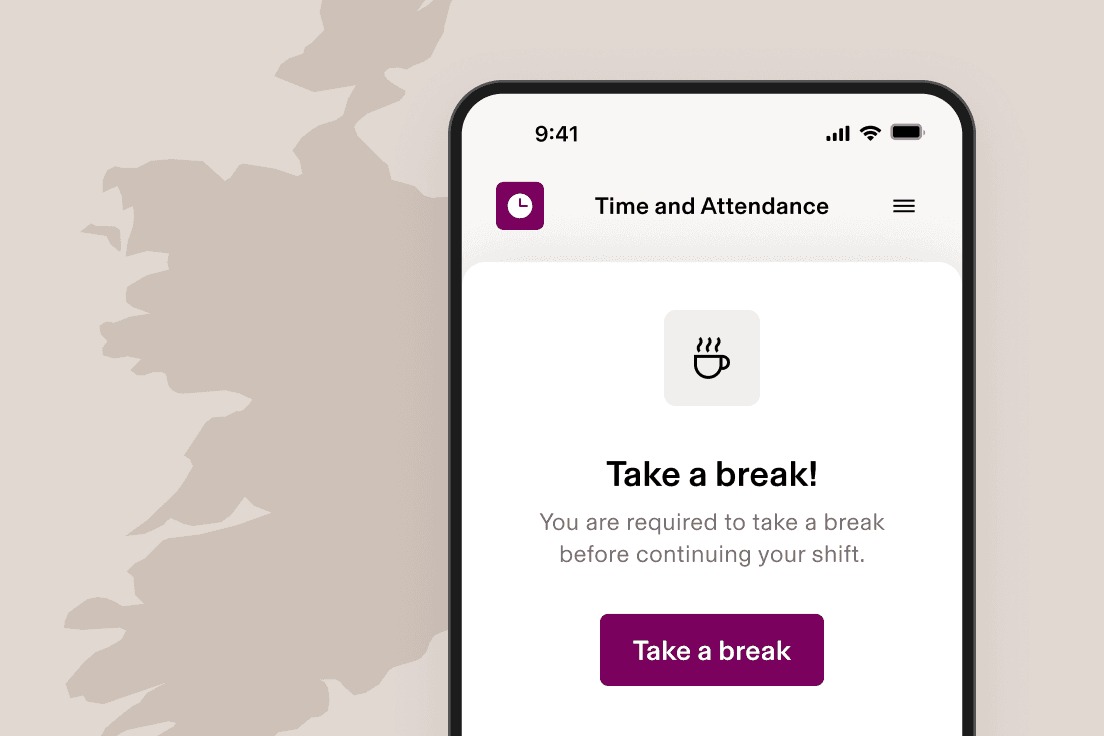 Time & Attendance - Take a break