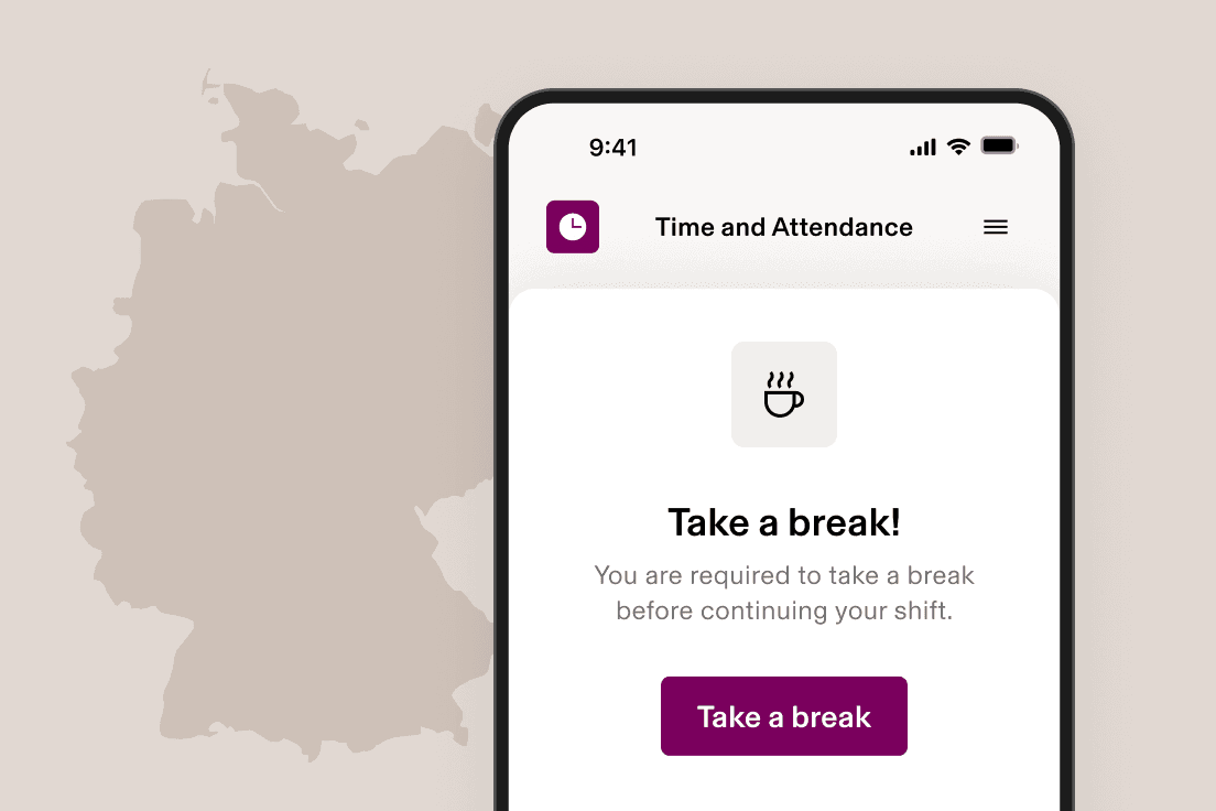 Time & Attendance - Take a break